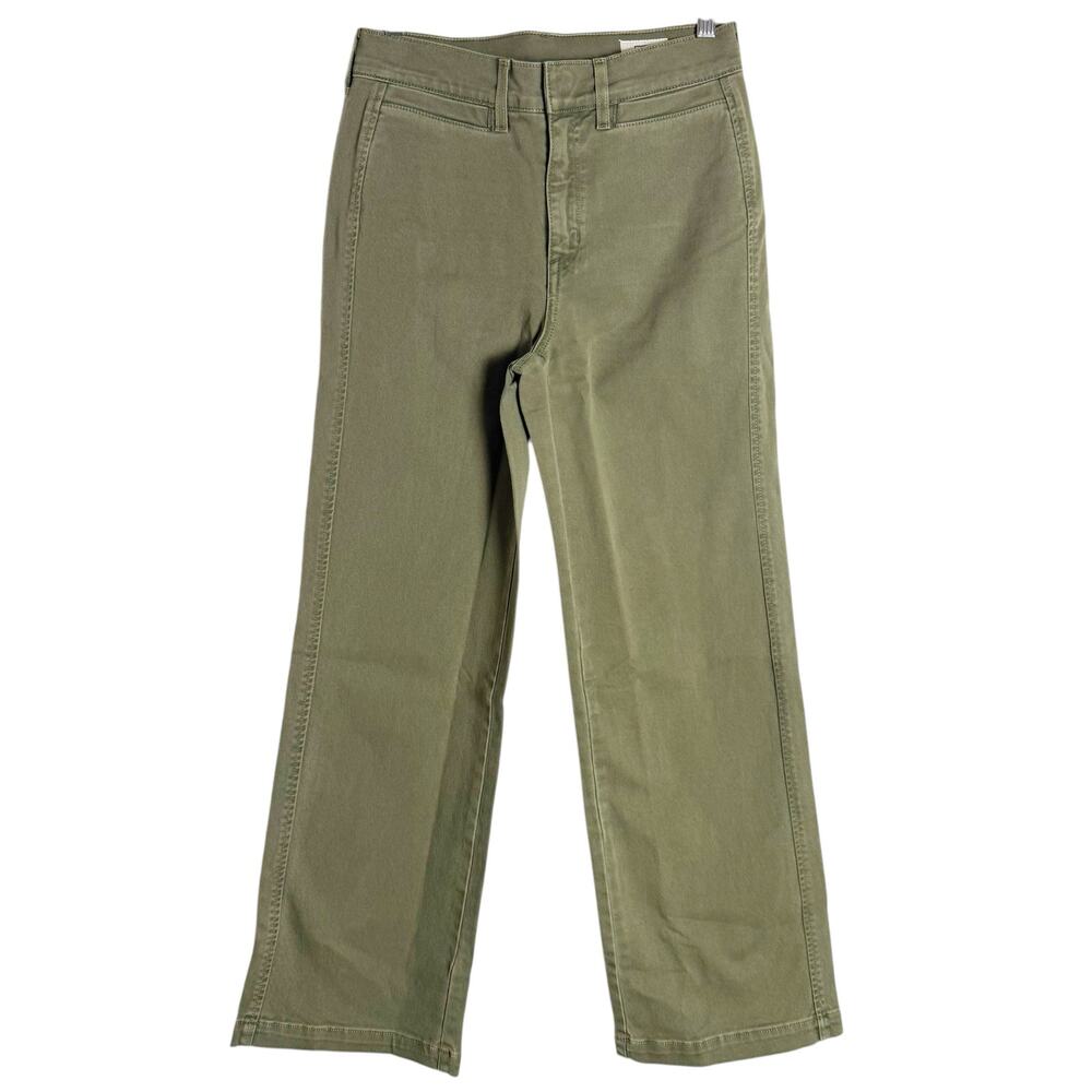 AYR The Special Sauce Nori Green High Rise Straight Leg Jeans Size 26 Short